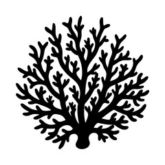 Coral Silhouette vector illustration
