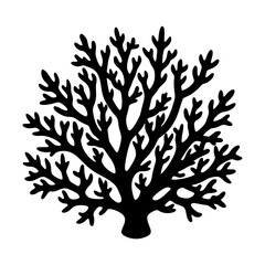 Coral Silhouette vector illustration