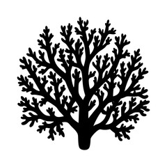 Coral Silhouette vector illustration
