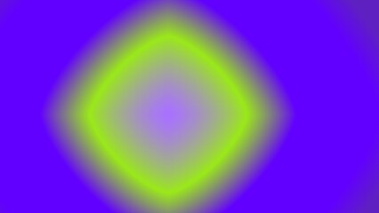 Abstract vibrant purple and lime green gradient diamond shape