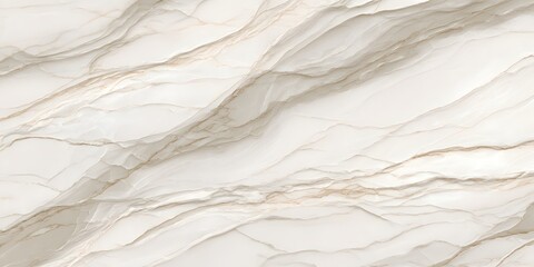 Obraz premium Warm White and Ivory Marble Texture Gentle Flowing Veins