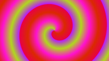 Vibrant, swirling spiral with gradient colors