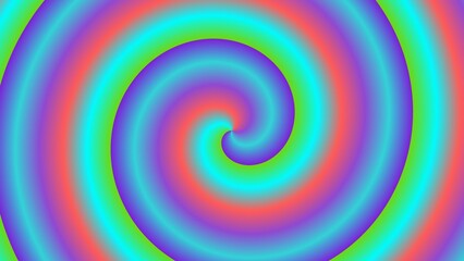 Hypnotic spiral of vibrant, swirling colors (5)