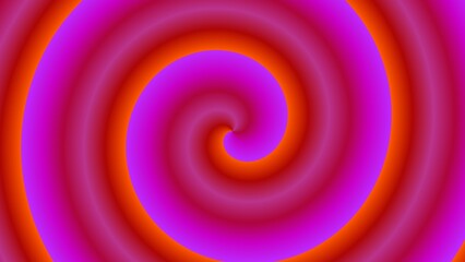 Vivid spiral of magenta, orange, and purple hues