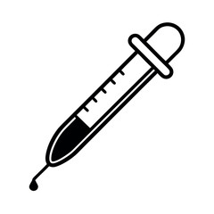 pipette thin line icon