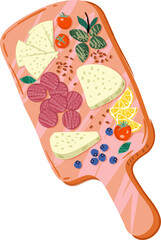 Italian food Meal   illustration