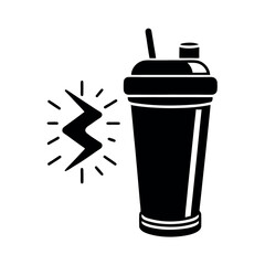 shaking the shaker line and solid icon