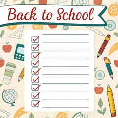 back to school template