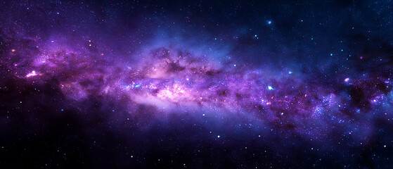 Naklejka premium abstract space background of the galaxy filled with stars