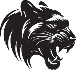 Obraz premium silhouette panthers vector