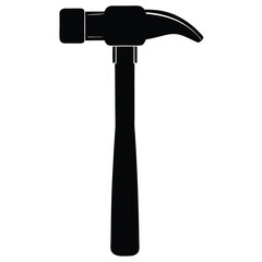 truck driver element isolated hammer tool on white background