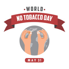 world no tobacco day vector illustration design
