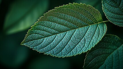 Detailed Close-up of Lush Leaf
