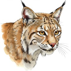 Closeup Portrait of a Lynx