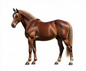 Obraz premium Brown Horse Standing