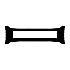 Silhouette of a Wrapper or Package, Possibly for Food or Candy