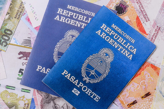 Argentine passport for travelling, flying and doing business