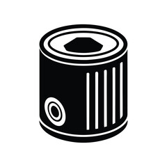 truck driver element isolated oil filter on white background