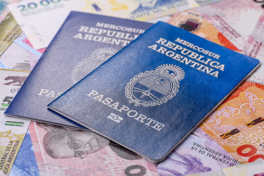 Argentine passport for travelling, flying and doing business