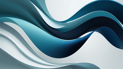 Abstract blue wave background