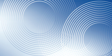 Gradient abstract background with circular line patterns. dynamic shape blue vector eps10