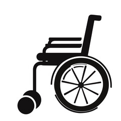 Wheelchair Symbol Black And White Accessibility Icon Medical Assistance Design