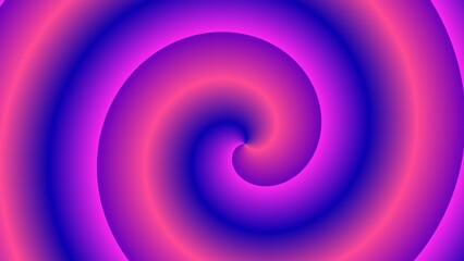 A mesmerizing pink and purple spiral gradient design