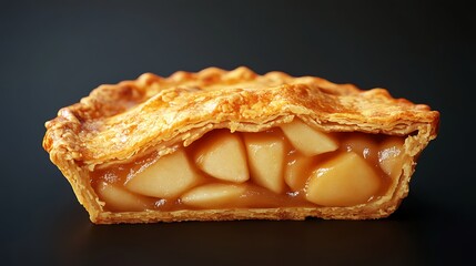A fast food apple pie with a flaky, golden crust