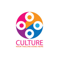 "Colorful Culture Community Logo Design for Social or Cultural Organizations"