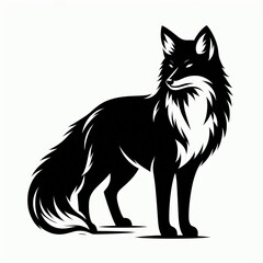 Fototapeta premium Fox Silhouette