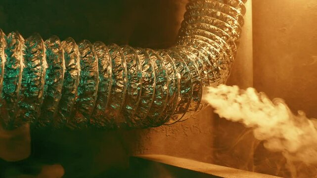 Leaking Pipe Industrial System Detail
