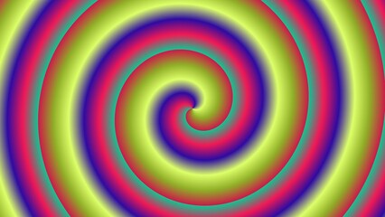 Hypnotic spiral of vibrant, multicolored concentric circles (2)