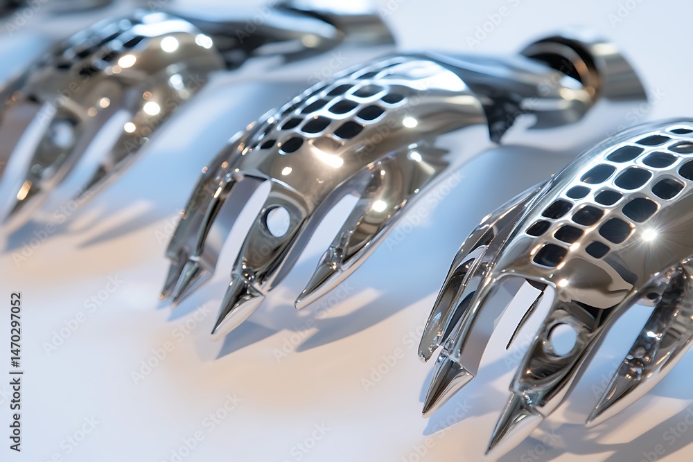 Poster polished robotic finger tips embedded with tactile sensor grids and nano-claws