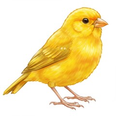 Obraz premium Illustration of a Yellow Canary Bird
