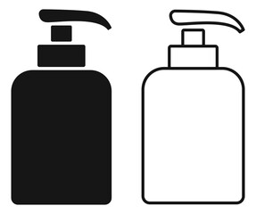 set of soap bottles