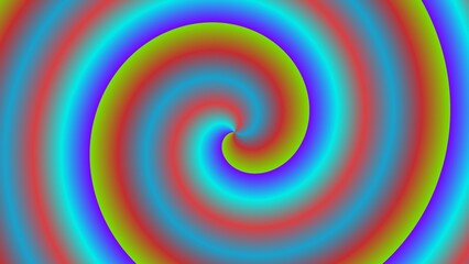 Hypnotic spiral of vibrant, swirling colors (14)