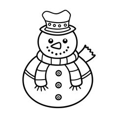 snowman with a broom