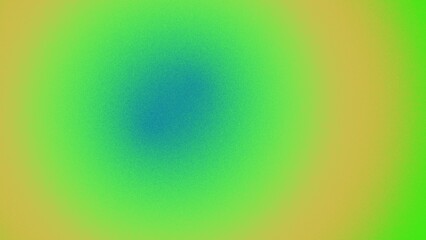 Abstract gradient artwork featuring a blurred central teal circle surrounded by lime green and tan hues
