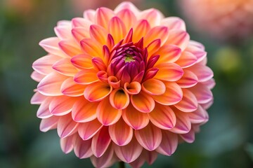 Close-up of a Vibrant Dahlia Flower