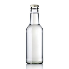 Blank Clear Glass Bottle Mockup for Beverage Design