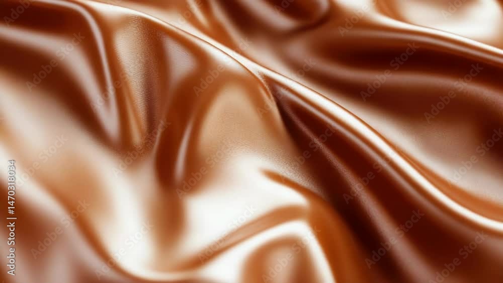 Poster high-quality shot of shiny brown fabric texture