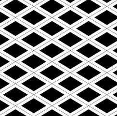 Rhombus Abstract geometric seamless pattern. . Black triangular line isolated on white background. Greece geometry lines. Angle stripe. Monochrome grecian shape. Vector illustration