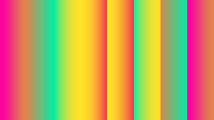 Vertical gradient stripes in vibrant hues of pink, yellow, and green