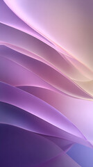 Abstract image of flowing purple and lavender hues creating a smooth, layered effect, showcasing elegance and serenity, ideal for design backgrounds