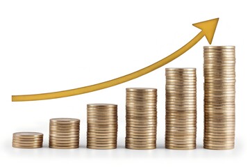 gold coins and graph