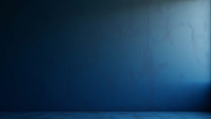 Dark blue textured plaster wall background