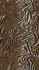 Abstract brown and white pattern creating a unique visual texture on a natural surface