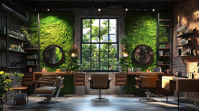 Modern Barber Shop Interior Design
