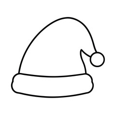 santa hat vector illustration