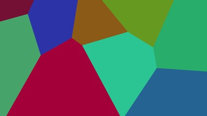 Abstract geometric pattern with vibrant, irregular shapes in various colors